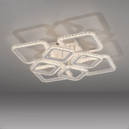 JUST LIGHT. 15269-16 - LED Stropní svítidlo CRYSTALLO LED/43,5W/230V 49x49 cm bílá