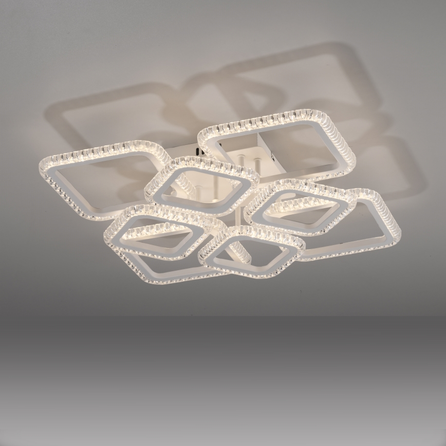 JUST LIGHT. 15269-16 - LED Stropní svítidlo CRYSTALLO LED/43,5W/230V 49x49 cm bílá