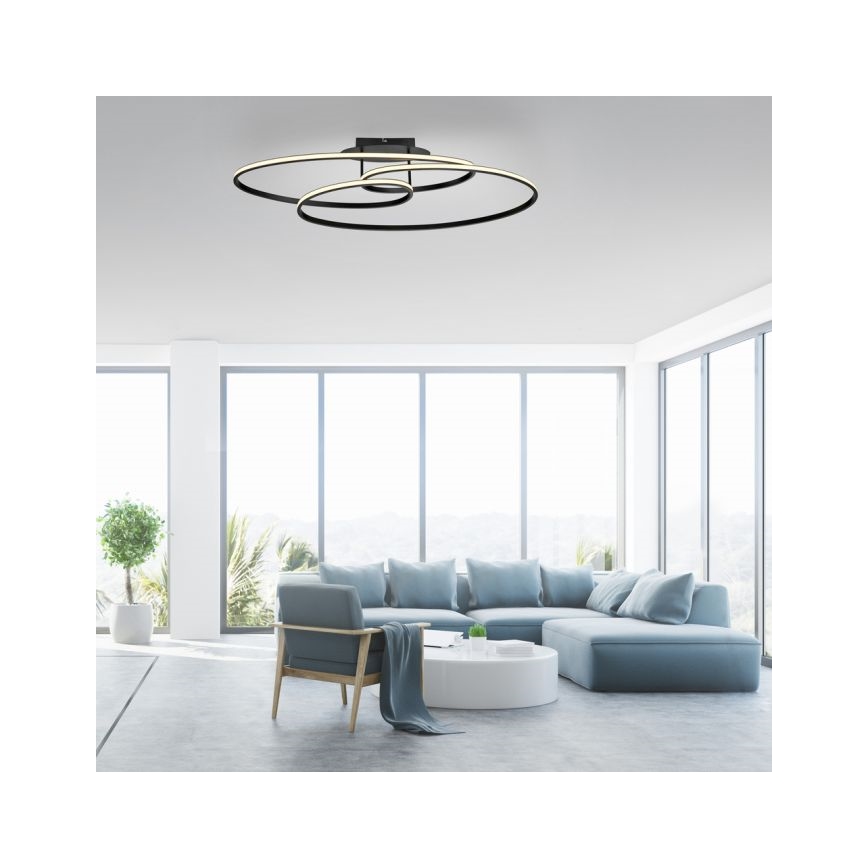 JUST LIGHT. 15321-18 - LED Stropní svítidlo LUMACA LED/33W/230V černá