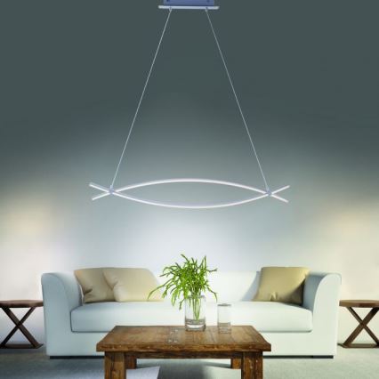 JUST LIGHT. 15382-55 - LED Lustr na lanku MAJA 2xLED/8,4W/230V matný chrom