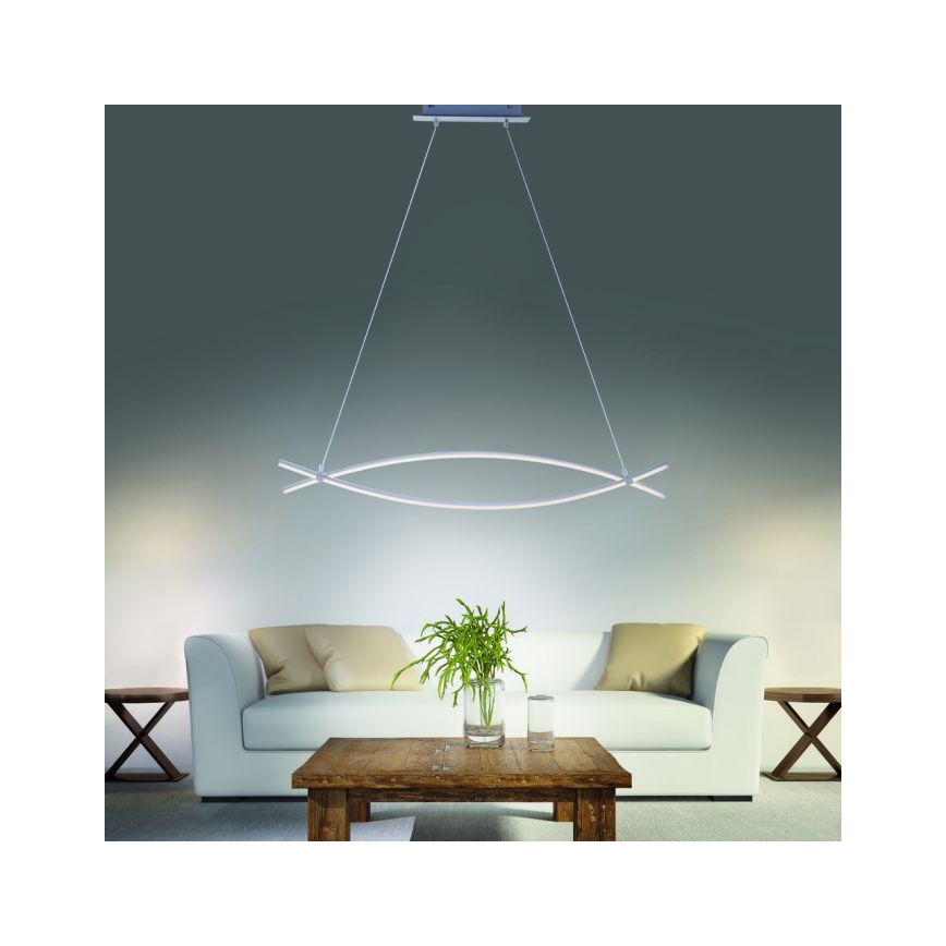 JUST LIGHT. 15382-55 - LED Lustr na lanku MAJA 2xLED/8,4W/230V matný chrom