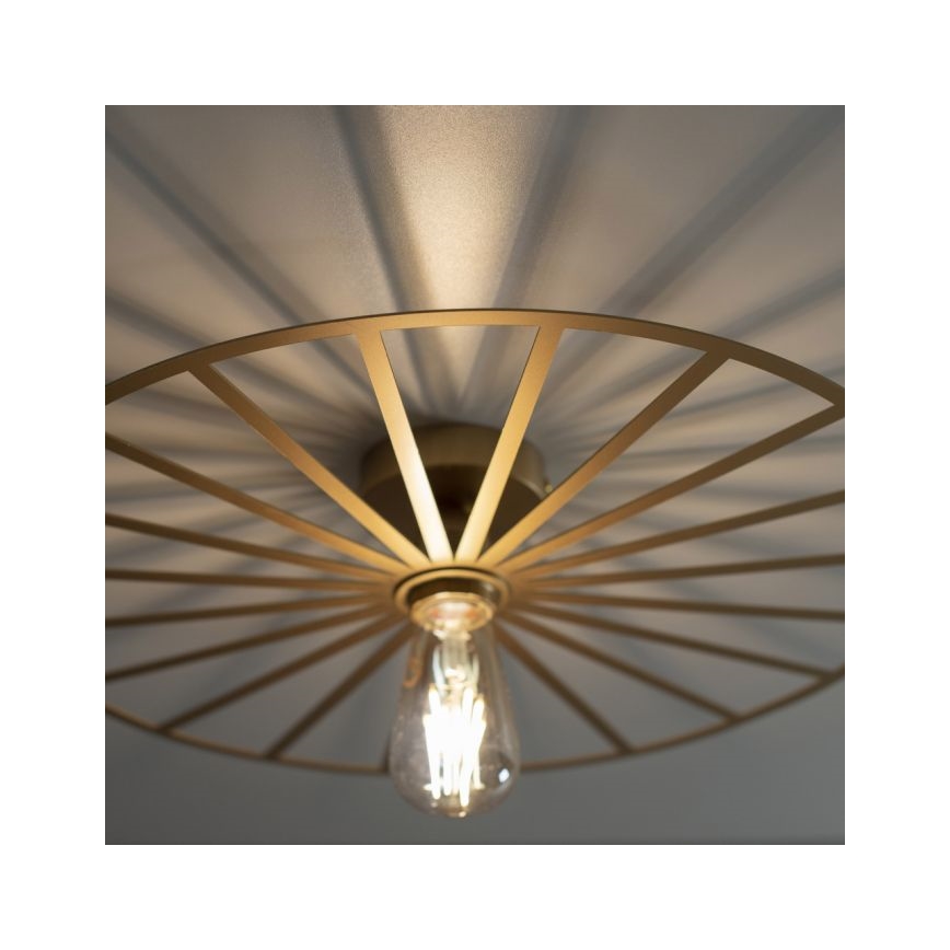 JUST LIGHT. 15636-60 - Stropní svítidlo SPIKE 1xE27/40W/230V pr. 50 cm mosaz
