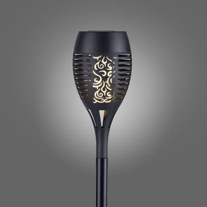 JUST LIGHT. 19106-18-3 - SADA 3x LED Solární svítidlo FACKEL LED/0,24W/1,2V 200 mAh IP44 černá