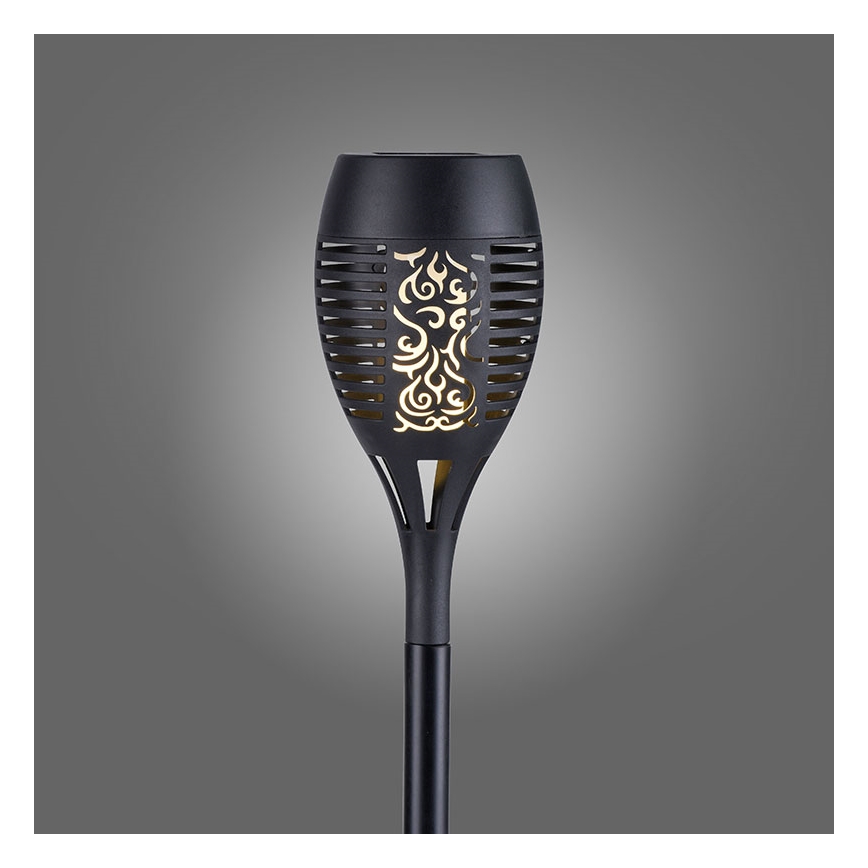 JUST LIGHT. 19106-18-3 - SADA 3x LED Solární svítidlo FACKEL LED/0,24W/1,2V 200 mAh IP44 černá