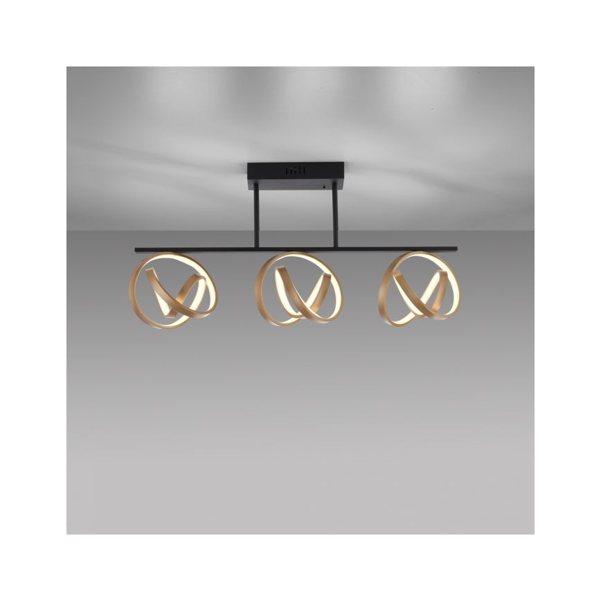 JUST LIGHT. 6245-18 - LED Stmívatelný přisazený lustr LOOP 3xLED/11W/230V 2700-5000K + dálkové ovládání