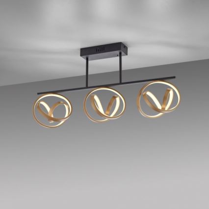 JUST LIGHT. 6245-18 - LED Stmívatelný přisazený lustr LOOP 3xLED/11W/230V 2700-5000K + dálkové ovládání