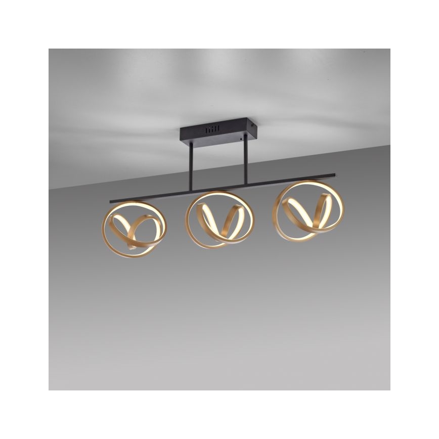 JUST LIGHT. 6245-18 - LED Stmívatelný přisazený lustr LOOP 3xLED/11W/230V 2700-5000K + dálkové ovládání