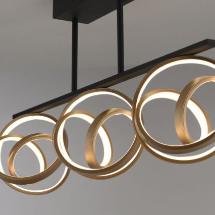 JUST LIGHT. 6245-18 - LED Stmívatelný přisazený lustr LOOP 3xLED/11W/230V 2700-5000K + dálkové ovládání