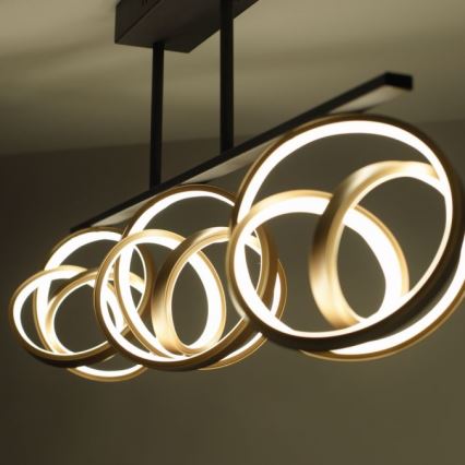 JUST LIGHT. 6245-18 - LED Stmívatelný přisazený lustr LOOP 3xLED/11W/230V 2700-5000K + dálkové ovládání