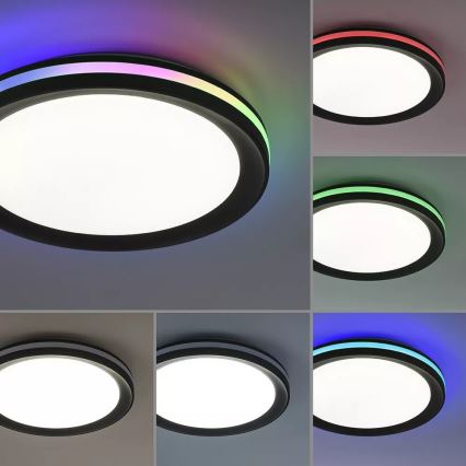 JUST LIGHT. 7509018 - LED RGBW Stmívatelné stropní svítidlo GANGES LED/24W/230V 2700-5000K + dálkové ovládání