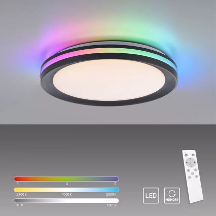 JUST LIGHT. 7509018 - LED RGBW Stmívatelné stropní svítidlo GANGES LED/24W/230V 2700-5000K + dálkové ovládání