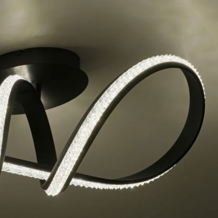 JUST LIGHT. 8475-18 - LED Stmívatelný přisazený lustr BRILLA LED/29W/230V černá