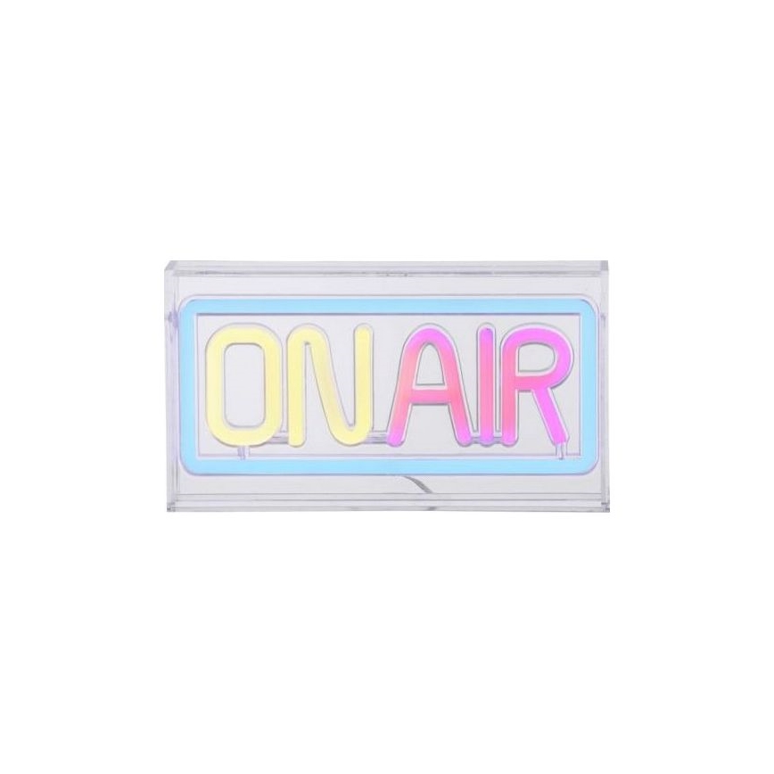 JUST LIGHT. 85013-70 - LED Neonová stolní dekorace NEON LED/4W/5V On Air