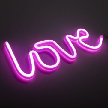 JUST LIGHT. 85021-87 - LED Neonová nástěnná dekorace NEON LED/6,5W/5V Love