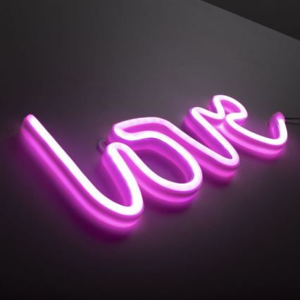 JUST LIGHT. 85021-87 - LED Neonová nástěnná dekorace NEON LED/6,5W/5V Love