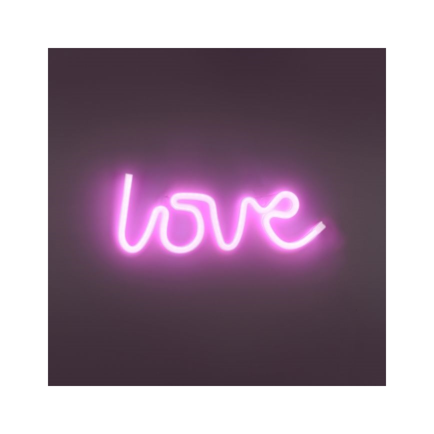 JUST LIGHT. 85021-87 - LED Neonová nástěnná dekorace NEON LED/6,5W/5V Love