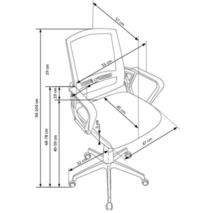 Kancelářská židle RIMAQ bílá