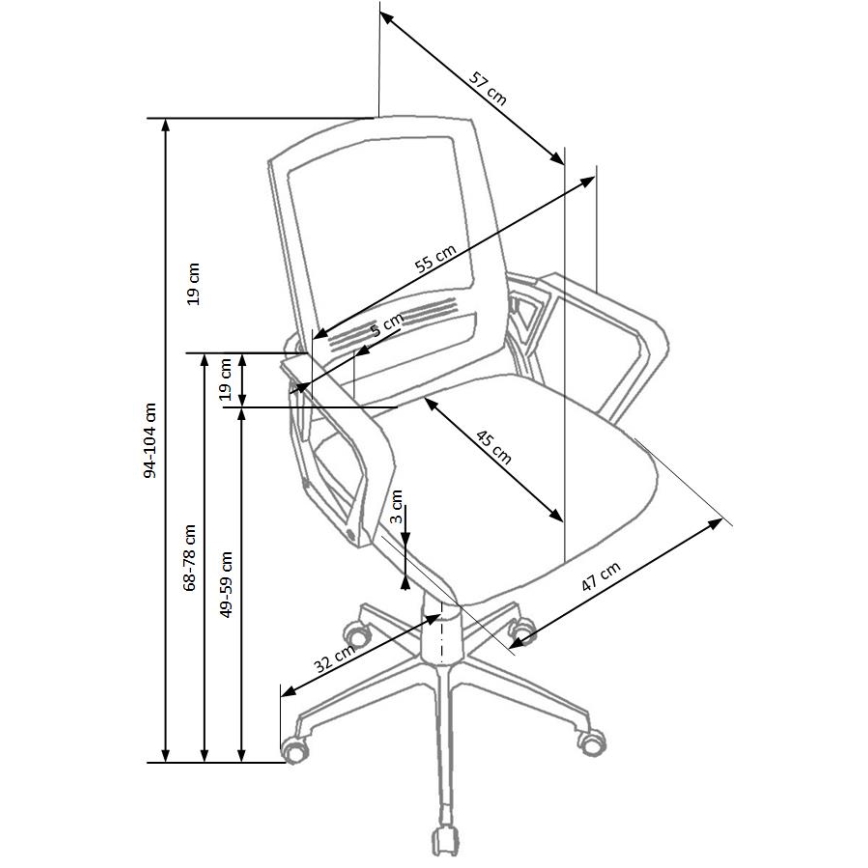 Kancelářská židle RIMAQ bílá