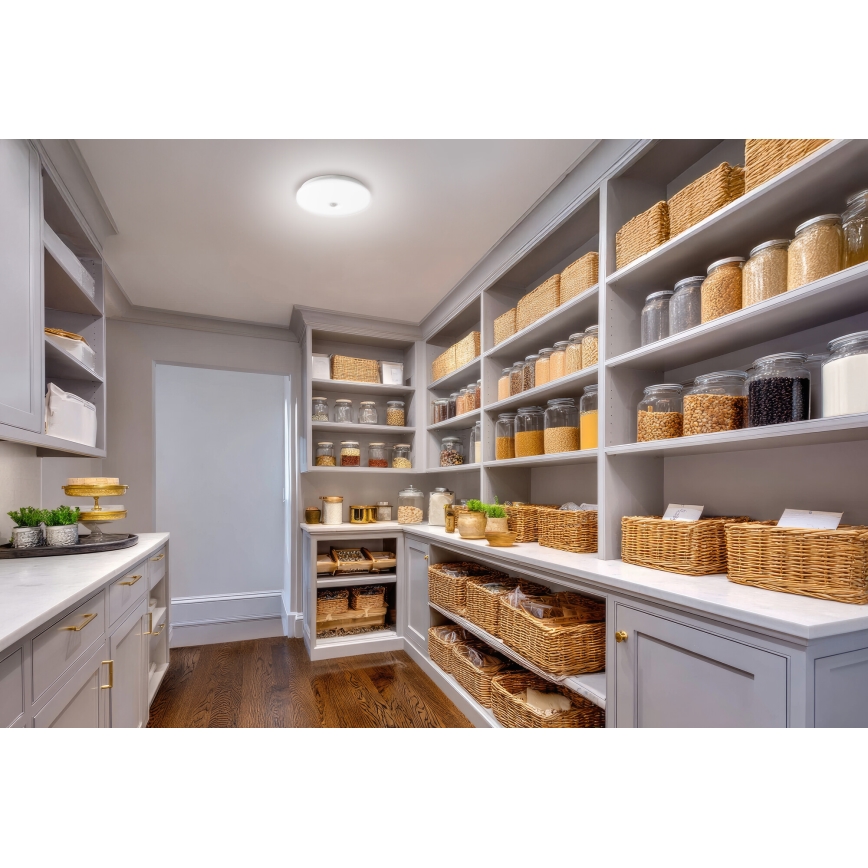 LED Stropní svítidlo se senzorem pohybu a soumraku FOGLER LED/17W/230V pr. 33 cm