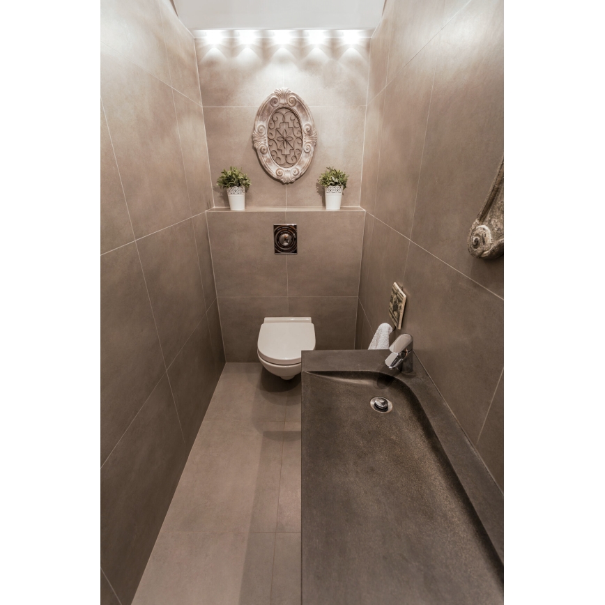 LED Venkovní podhledové svítidlo IMBER LED/1W/12V 3000K pr. 3 cm 40 lm IP65 stříbrná