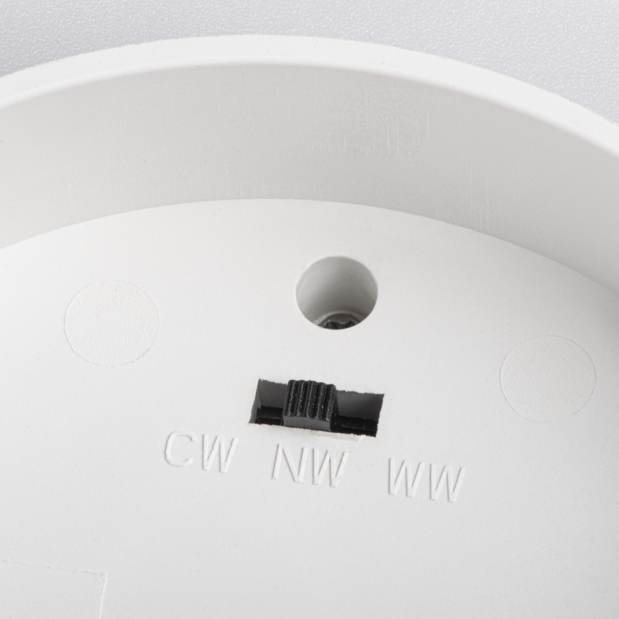 LED Bodové svítidlo SONOR LED/6W/230V 3000/4000/5700K + LED/1,5W 2200K pr. 9 cm bílá