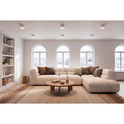 LED Bodové svítidlo SONOR LED/12W/230V 3000/4000/5700K + LED/1,5W 2200K pr. 14 cm bílá