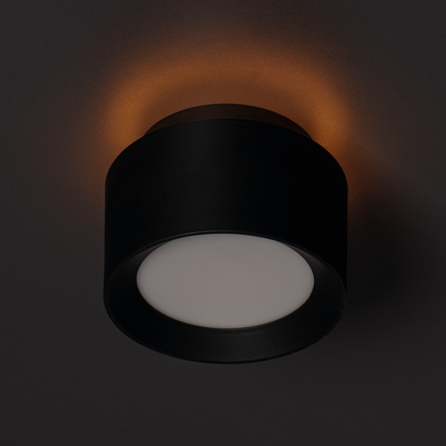 LED Bodové svítidlo SONOR LED/12W/230V 3000/4000/5700K + LED/1,5W 2200K pr. 14 cm černá