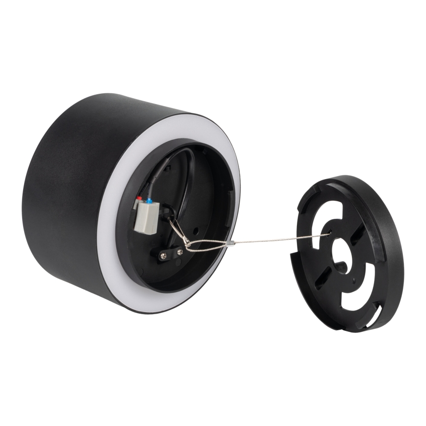 LED Bodové svítidlo SONOR LED/12W/230V 3000/4000/5700K + LED/1,5W 2200K pr. 14 cm černá