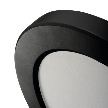 LED Stropní/podhledové svítidlo se senzorem pohybu 2v1 ERGA LED/17W/230V 3000/4000/6500K černá