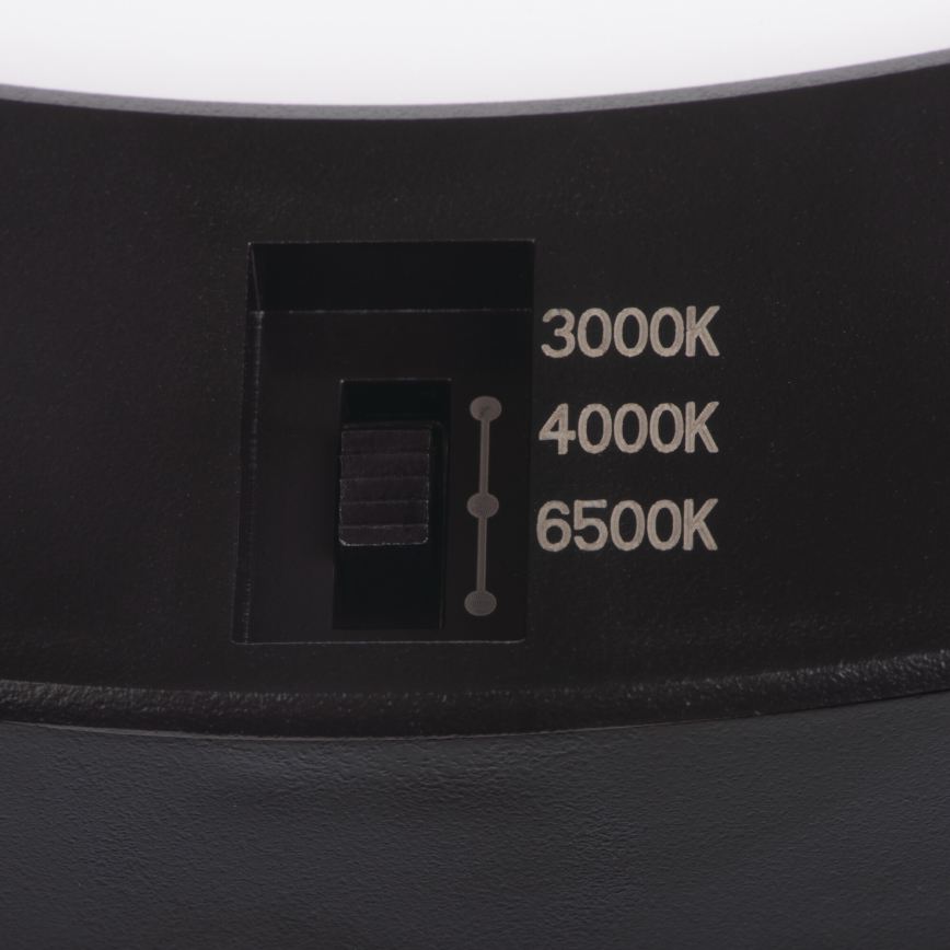 LED Stropní/podhledové svítidlo se senzorem pohybu 2v1 ERGA LED/17W/230V 3000/4000/6500K černá