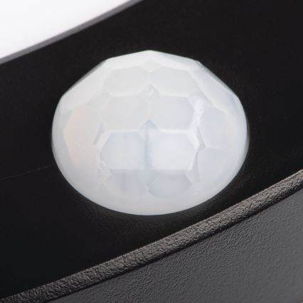 LED Stropní/podhledové svítidlo se senzorem pohybu 2v1 ERGA LED/17W/230V 3000/4000/6500K černá