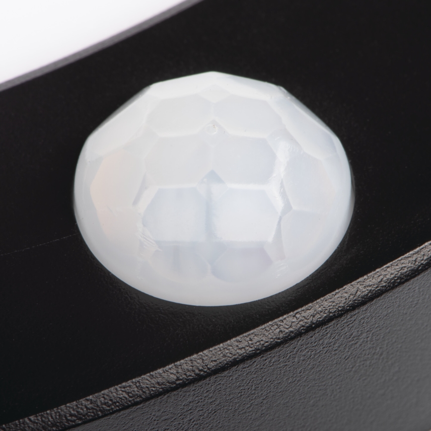 LED Stropní/podhledové svítidlo se senzorem pohybu 2v1 ERGA LED/17W/230V 3000/4000/6500K černá