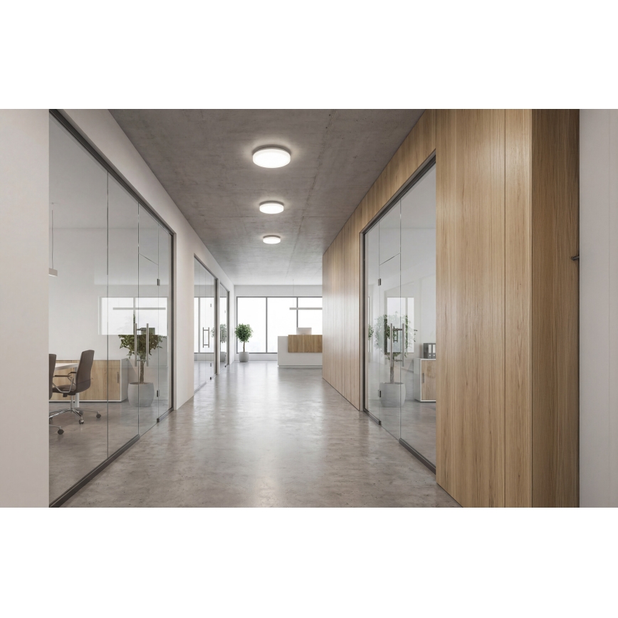 LED Stropní svítidlo VARSO LED/22/30W/230V 3000/4000/6500K pr. 33 cm IP54