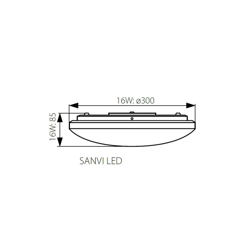 LED Stmívatelné stropní svítidlo LED/16W/230V