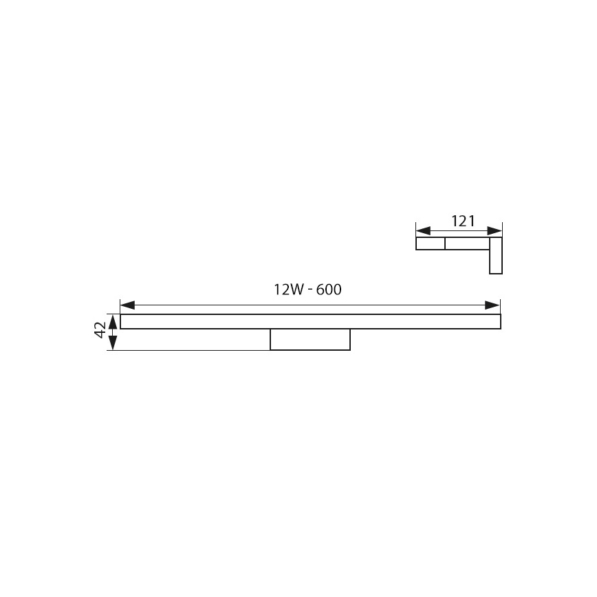 LED koupelnové osvětlení zrcadla LED/12W/230V IP44
