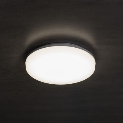 LED Stropní svítidlo se senzorem pohybu a soumraku VARSO LED/22/30W/230V 3000/4000/6500K pr. 33 cm IP54