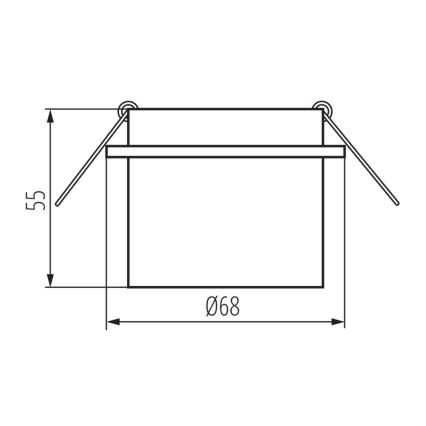 Podhledové bodové svítidlo SPAG GU10/35W černá/zlatá