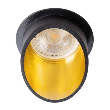 Podhledové bodové svítidlo SPAG GU10/35W černá/zlatá