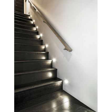LED Schodišťové svítidlo APUS se senzorem LED/0,8W/12V 3000K