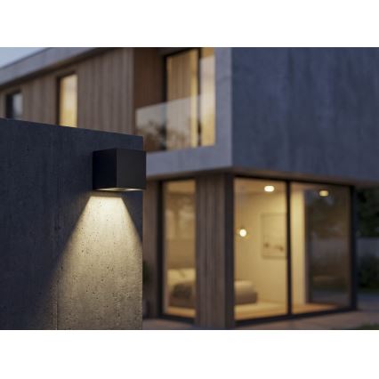 LED Solární nástěnné svítidlo se senzorem REKA LED/3W/3,7V 1800 mAh 3000/4000/6500K IP65 černá