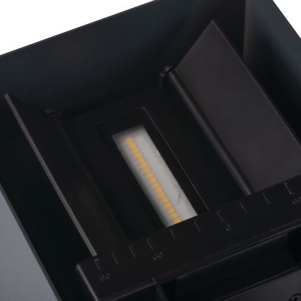 LED Solární nástěnné svítidlo se senzorem REKA LED/3W/3,7V 1800 mAh 3000/4000/6500K IP65 černá