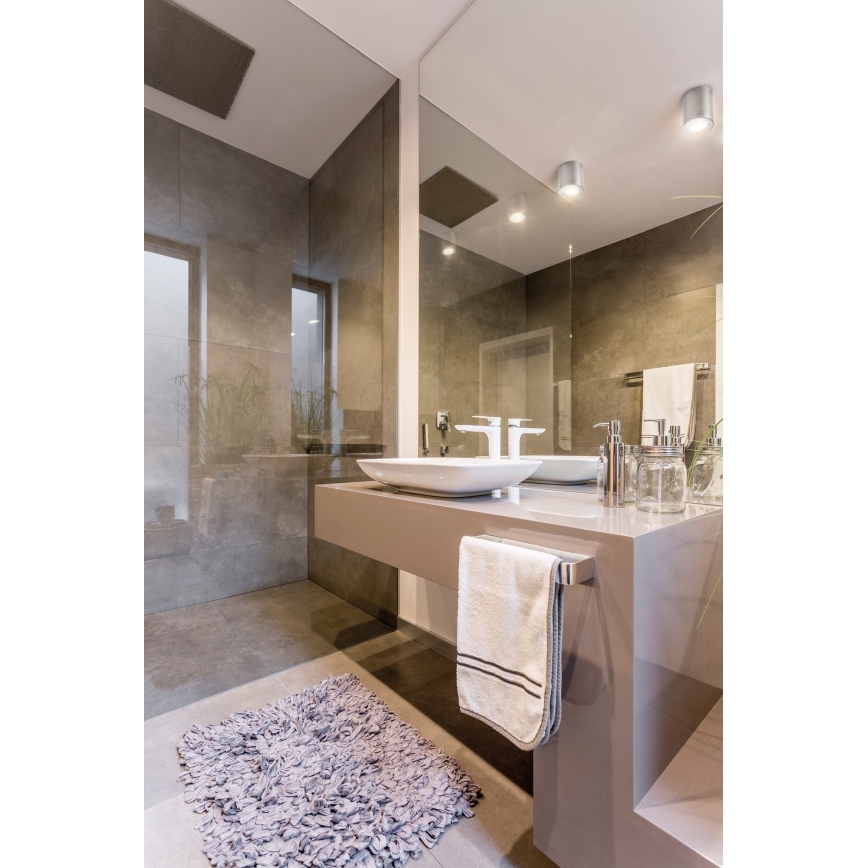 Koupelnové stropní svítidlo SANI 1xGU10/10W/230V IP44 matný chrom