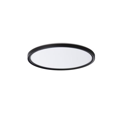 LED Koupelnové stropní svítidlo AZPO LED/11,8W/230V pr. 22,5 cm IP54 černá