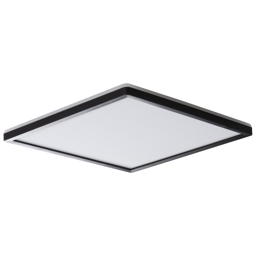 LED Koupelnové stropní svítidlo AZPO LED/22W/230V 42x42 cm IP54 černá