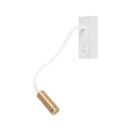 LED Flexibilní lampička TONIL LED/3,3W/230V bílá/zlatá