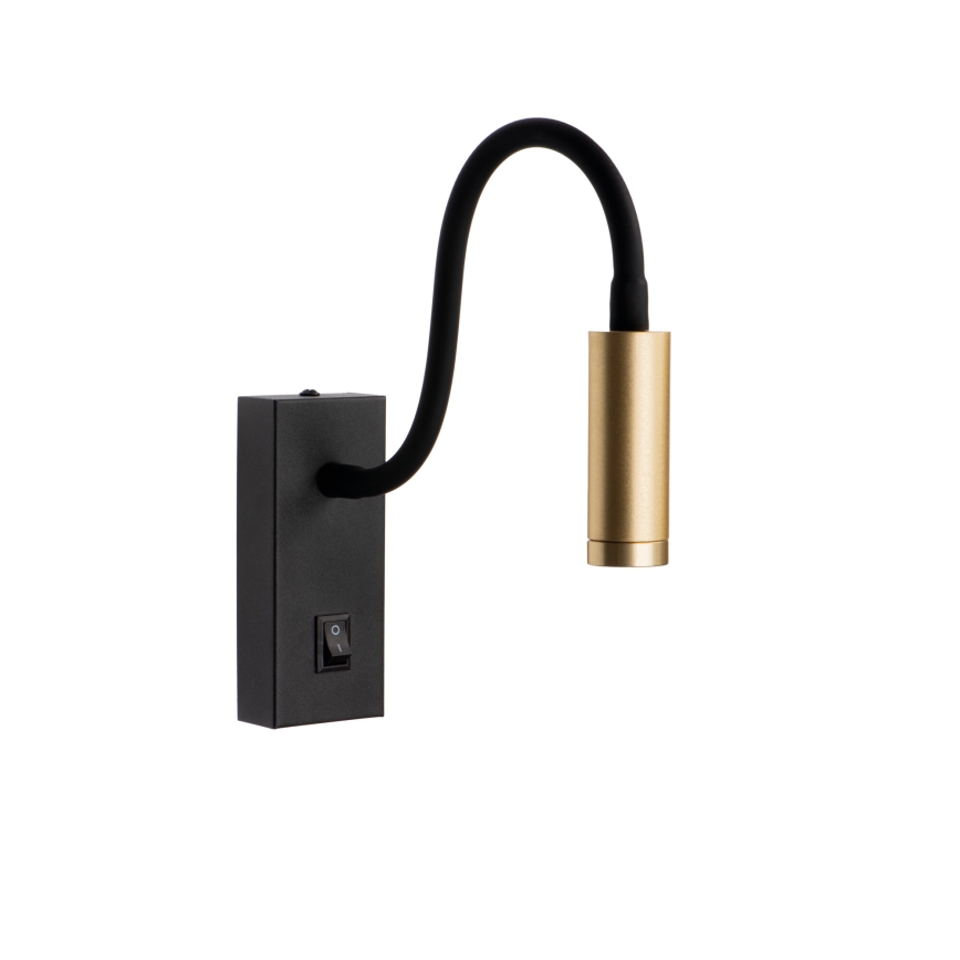 LED Flexibilní lampička TONIL LED/3,3W/230V černá/zlatá