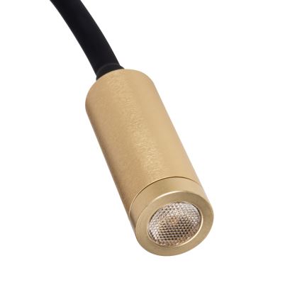 LED Flexibilní lampička TONIL LED/3,3W/230V černá/zlatá