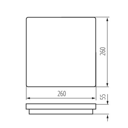 LED Venkovní svítidlo se senzorem BENO LED/24W/230V 4000K bílá IP54