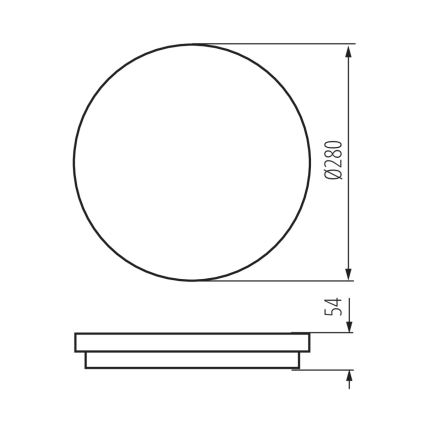 LED Koupelnové svítidlo se senzorem STIVI LED/24W/230V IP65