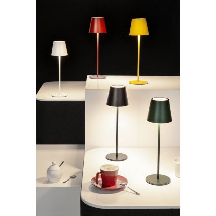 LED Stmívatelná nabíjecí stolní lampa INITA LED/1,2W/1800 mAh IP54 černá